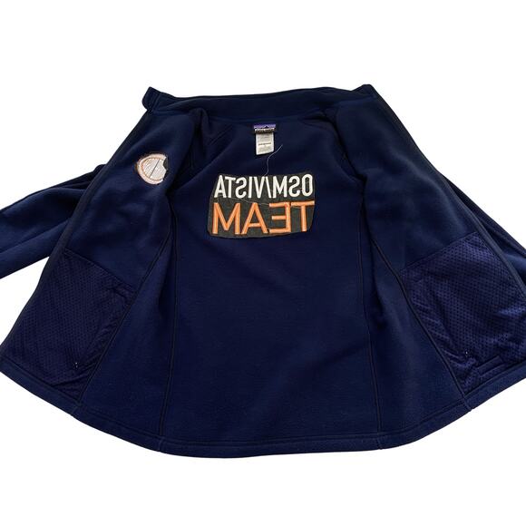 Patagonia Synchilla Fleece Jacket Womens Medium Full Zip OSM VISTA Team Blue - Picture 3 of 12